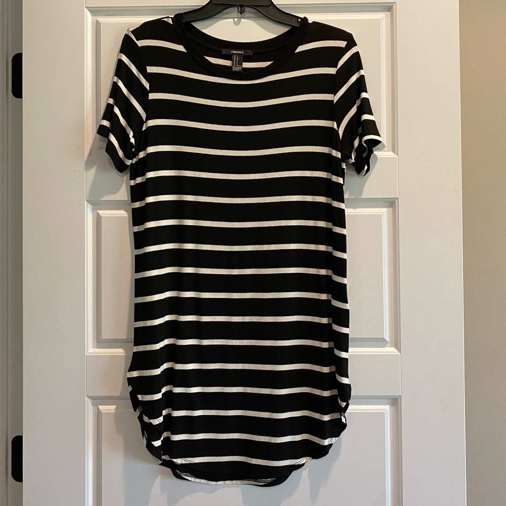 Black and White striped dress
